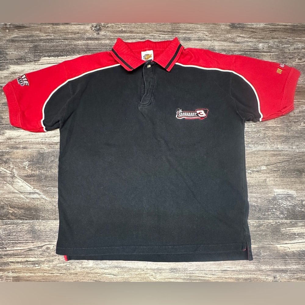 Vintage Y2K Dale Earnhardt Polo 3 Winners Circle NASCAR Polo Shirt Medium